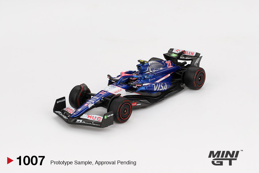Mô hình xe Mini GT 1:64 RB VCARB 01 #22 Yuki Tsunoda 2024 F1 2024 Bahrain GP - MGT01007