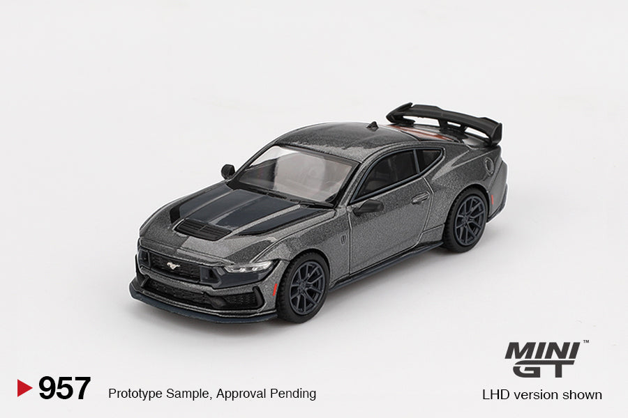 Mô hình xe Mini GT 1:64 Ford Mustang Dark Horse 2024 Carbonized Gray - MGT00957