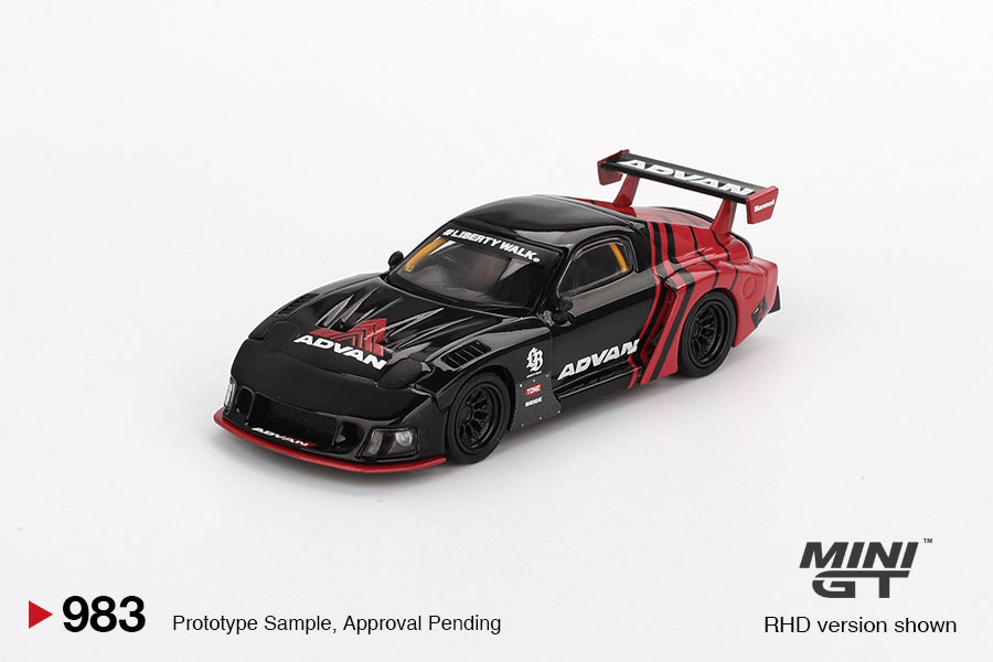 Mô hình xe Mini GT 1:64 Mazda RX-7 LB-Super Silhouette Advan - MGT00983