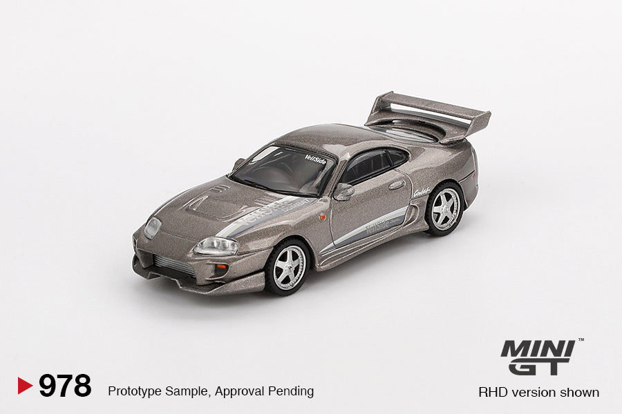 Mô hình xe Mini GT 1:64 Toyota Supra VeilSide Combat V-II Combat Grey - MGT00978