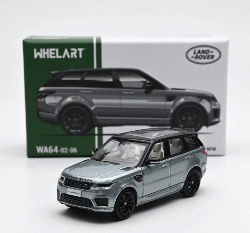 Mô hình xe Whelart 1:64 Land Rover Sport Grey