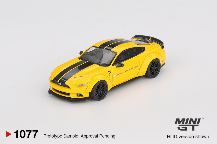 [PRE-SALE 11/2025] Mô hình xe MINI GT 1/64 LB-WORKS FORD MUSTANG TRIPLE YELLOW MGT01077
