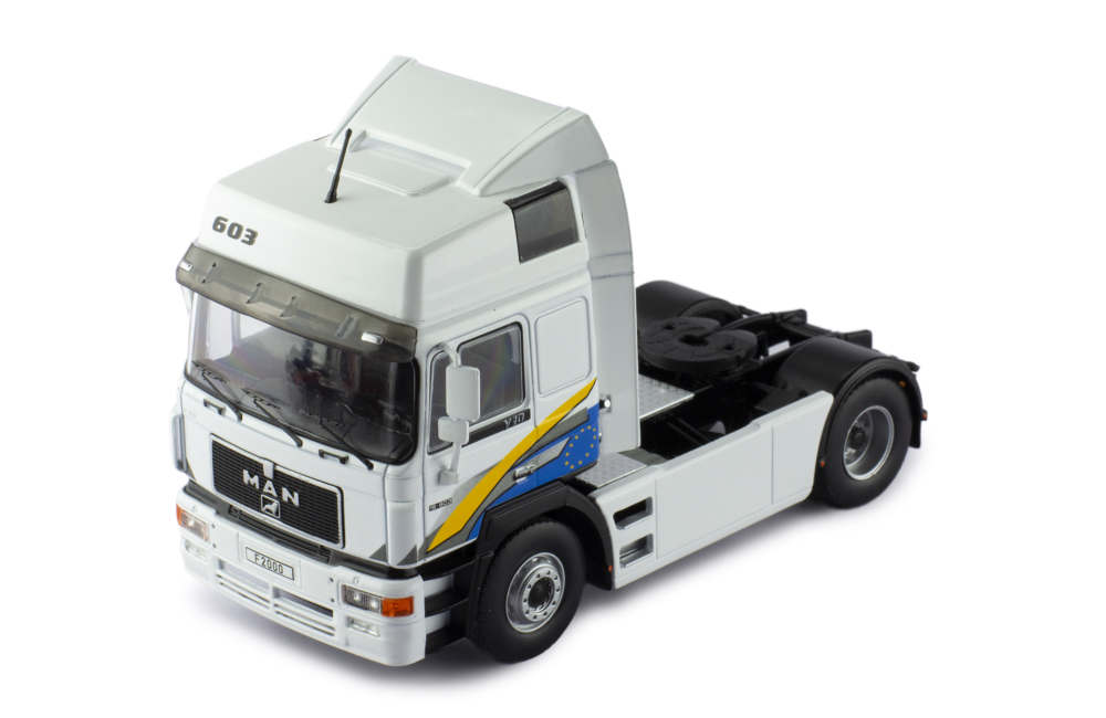 Mô hình xe đầu kéo IXO 1:43 Man F2000 19.463 1994 White - TR174.22