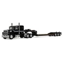 [PRE-SALE 10/2025] Mô hình xe DCP 1:64Black Ford LTL 9000 With 60" Flat Top Sleeper & Fontaine Magnitude Tri-Axle Lowboy Trailer 60-2102
