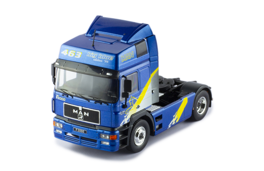 Mô hình xe đầu kéo IXO 1:43 Man F2000 1994 Blue - TR139.22
