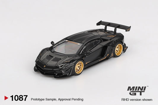 [PRE-SALE 11/2025] Mô hình xe Mini GT 1:64 Mini GT 1:64 LB WORKS Lamborghini Aventador Limited Edition Matte Black MGT01087