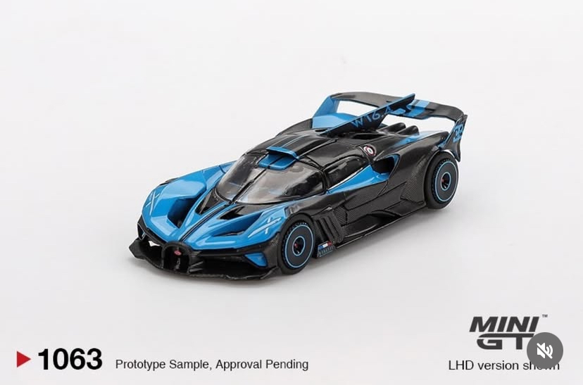 [PRE-SALE 09/2025] Mô hình xe Mini GT 1:64 Bugatti Bolide Presentation (Box ver.)