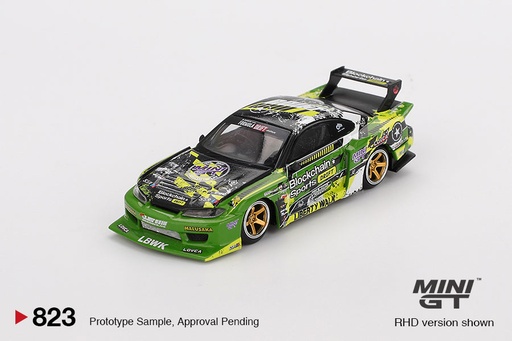 [MGT00823] [PRE-SALE 09/2025] Mô hình xe Mini GT 1:64 Nissan-LB-Super-Silhouette-S15-SILVIA - #555-V2 2024-Formula-Drift-Japan - MGT00823
