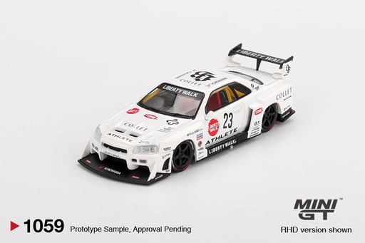 [MGT01059] Mô hình xe Mini GT 1:64 Nissan LB-ER34 Super Silhouette ATHLETE/COLLET - MGT01059