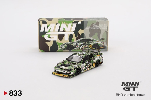 [MGT00833] Mô hình xe Mini GT 1:64 Nissan LB-Super Silhouette S15 SILVIA LBWK *A BATHING APE CROSSOVER - MGT00833