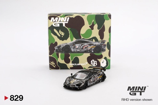 [MGT00829] Mô hình xe Mini GT 1:64 McLaren 720S LB★Works LBWK*A BATHING APE CROSSOVER - MGT00829