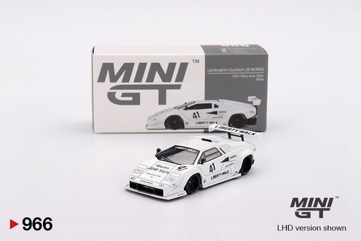 [MGT00966] Mô hình xe Mini GT 1:64 Lamborghini Countach LB-WORKS White 2024 Tokyo Auto Salon - MGT00966