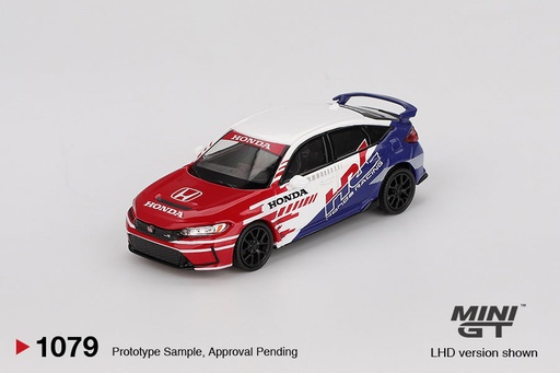[MGT01079] [PRE-SALE 11/2025] Mô hình xe MINI GT 1/64 HONDA CIVIC TYPE R FL5 2024 PACE CAR HRC MGT01079