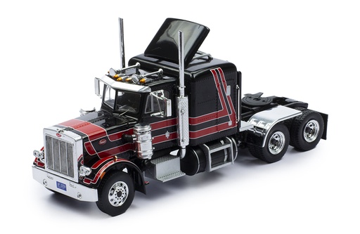 Mô hình xe đầu kéo IXO 1:43 Peterbilt 359 - 1973 Black And Red - TR158.22