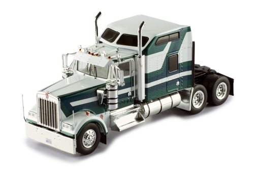 Mô hình xe đầu kéo IXO 1:43 Kenworth W900 1990 White And Green - TR164.22