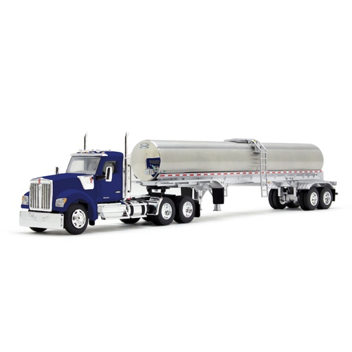 [PRE-SALE 07/2025] Mô hình xe DCP 1:64Viper Blue Kenworth W990 Day Cab With Walker Food Grade Tank Trailer 60-2094