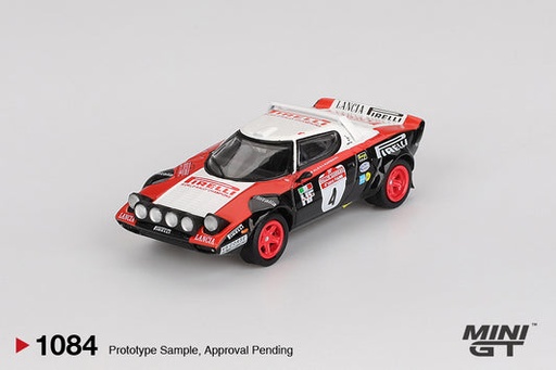 [MGT01084] [PRE-SALE 11/2025] Mô hình xe Mini GT 1:64 Mini GT 1:64 Lancia Stratos HF #4 1978 Rally Sanremo Winner MGT01084